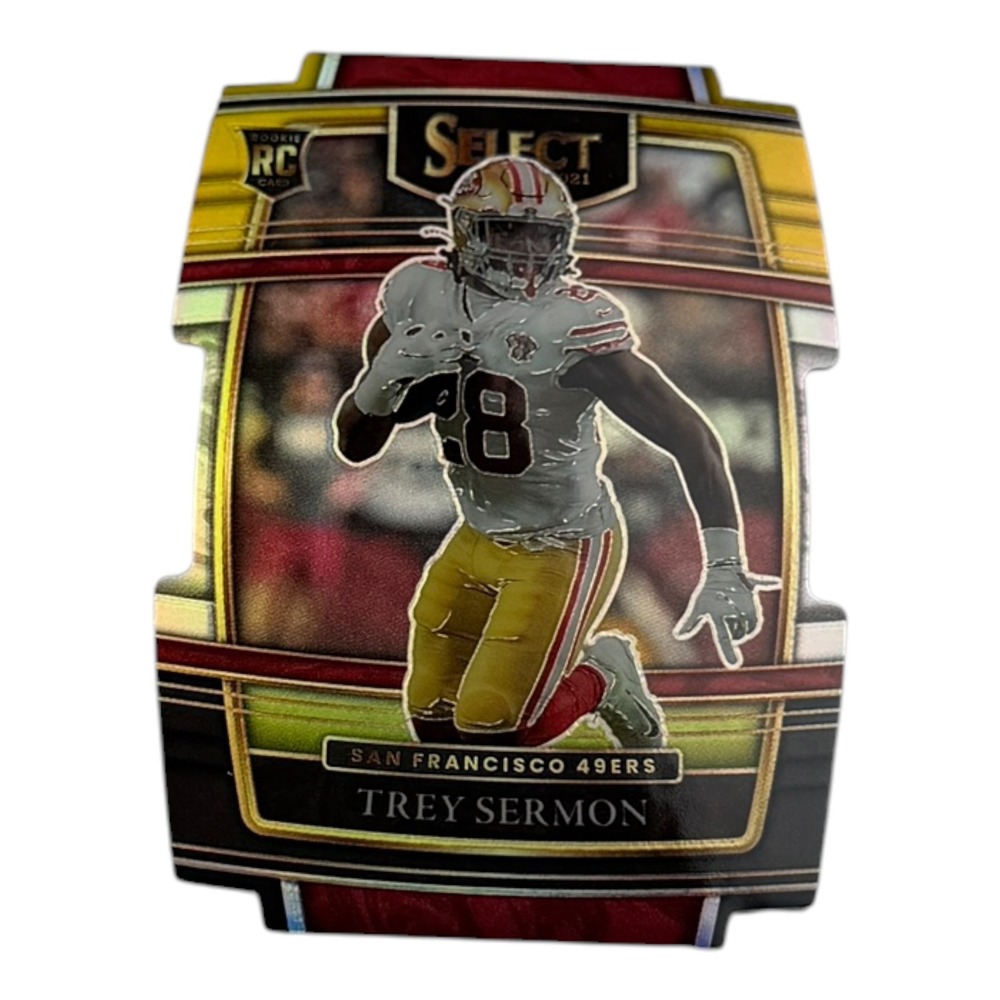 2021 Panini Select Trey‎ Sermon RC Die-Cut Prizm #68 San Francisco 49ers Rookie